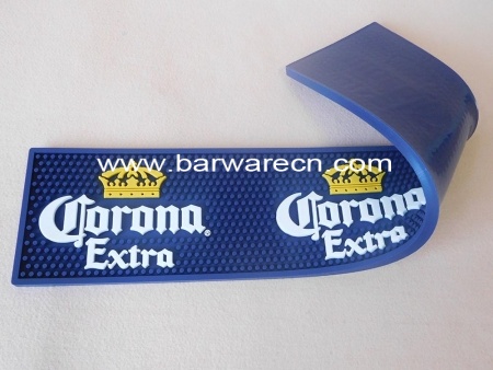 Wholesale price anti slip pvc logo bar rail mats with printing logo 