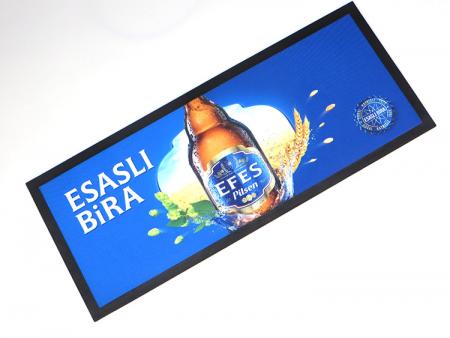 Woven Fabric Beer Mats Nitrile Rubber Bar Mat 