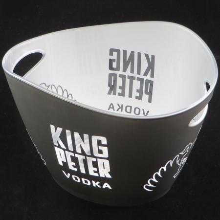 Led Beer Ice Bucket With Two Handles 