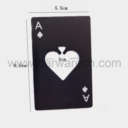 Stainless Steel Credit Card Size Casino Bottle Opener for Your Wallet 