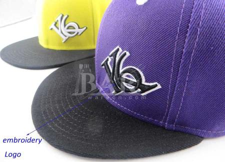 Customized 3D Embroidery Logo cotton Snapback Cap For Sport 