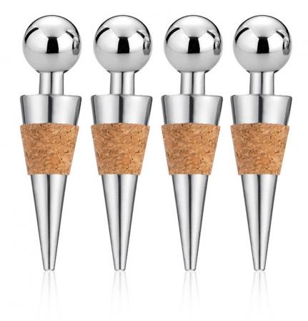 China manufacturer supplier metal steel round top wine bottle stoppers 